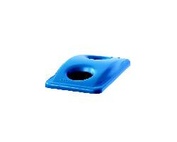 RUBBERMAID COMMERCIAL PRODUCTS FG269288BLUE SLIM JIM BOTTLE/CAN RECYCLE TOP