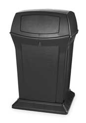 RUBBERMAID COMMERCIAL PRODUCTS FG917188BLA RANGER CONTAINER W/DOORS 45G/170L BLA