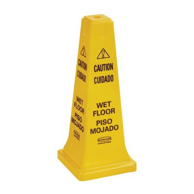 RUBBERMAID COMMERCIAL PRODUCTS FG627777YEL 25 CONE CAUTION WET FLOOR