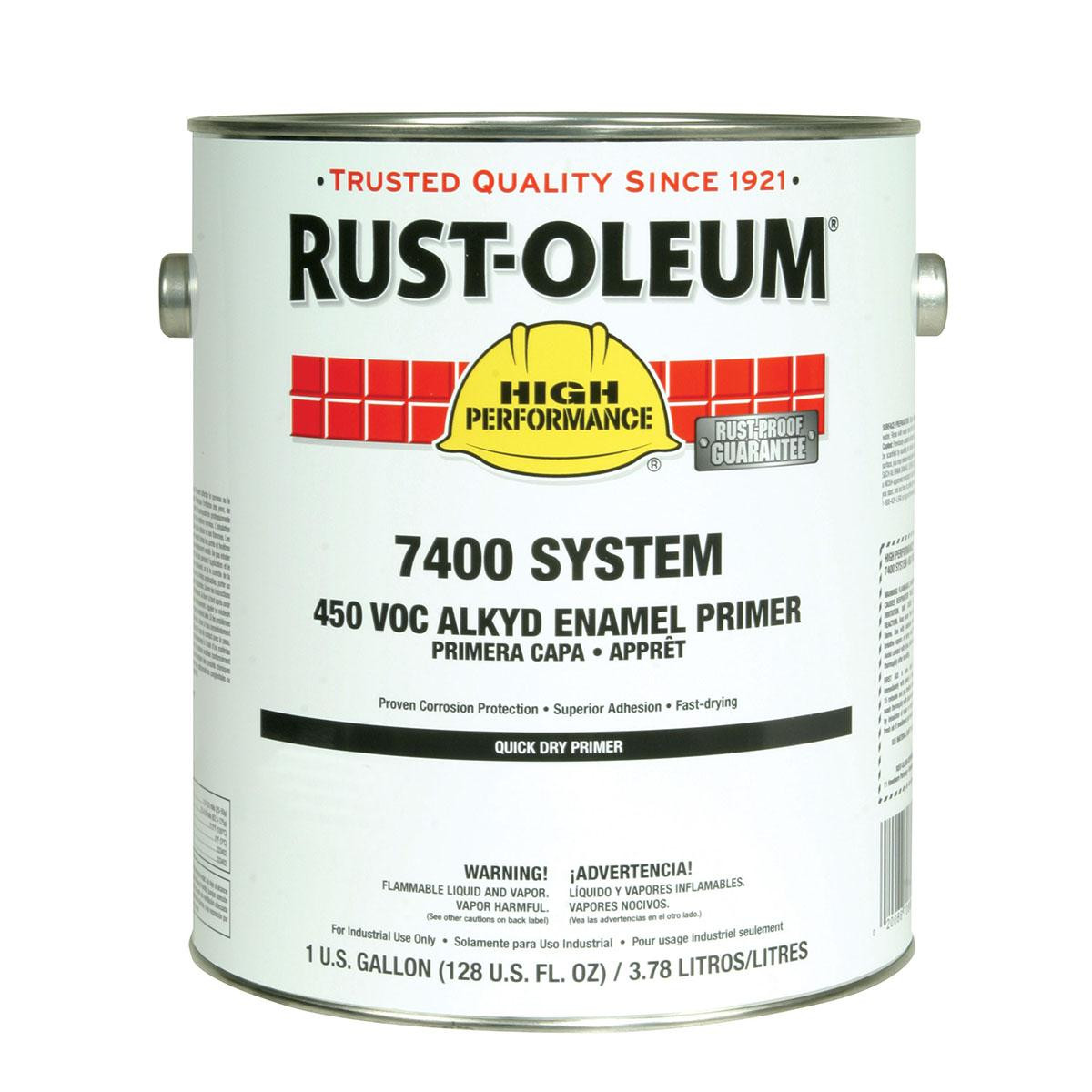 RUST-OLEUM 2068402 PRIMER, 7400, 1 GAL, RED, FLAT, QUICK DR