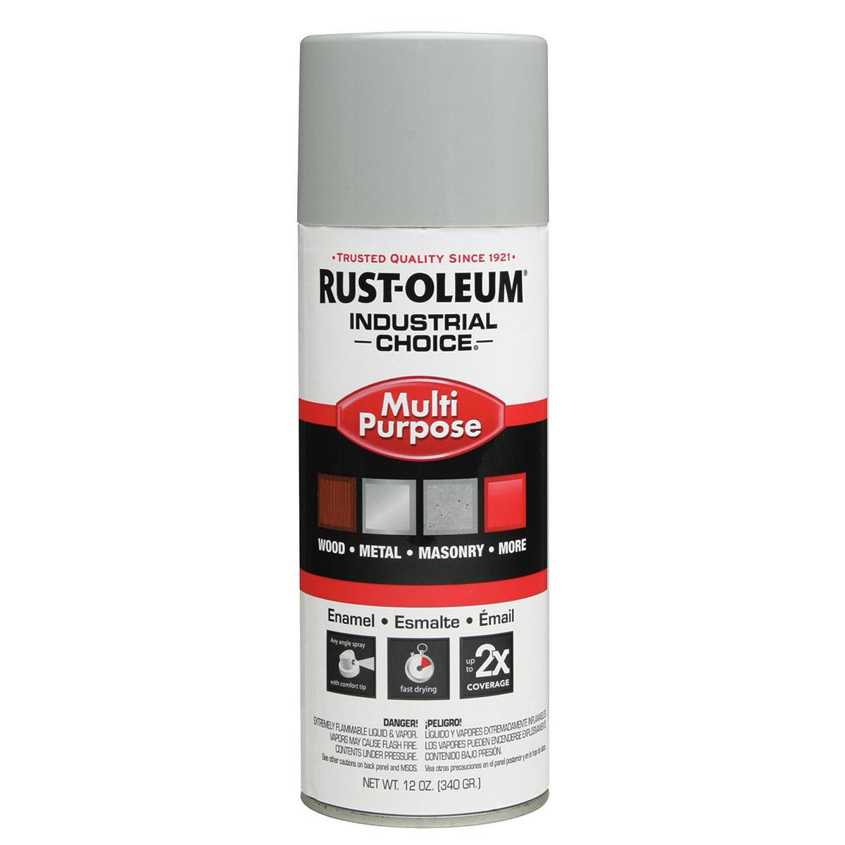 RUST-OLEUM 214647 SPRAY PAINT, 1600, INDUSTRIAL, 12 OZ, AE