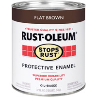 RUST-OLEUM 239083 PAINT RST OBS FLAT BROWN QUART
