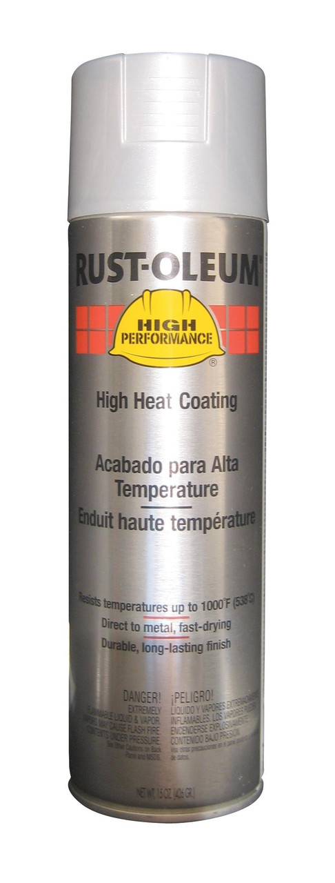 RUST-OLEUM V2116838 HIGH HEAT SPRAY PAINT: ALUMINUM, GLOSS, 