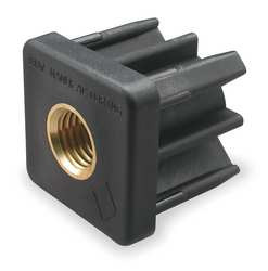 S & W TE1-2A SQUARE TUBE END 3/8-16 THREAD