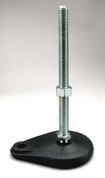 S & W TNYLB48 LEVEL MOUNT,SWIVEL STUD,1/2-13,4IN BASE