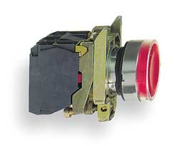 SCHNEIDER ELECTRIC XB4BW34B5 ILLUM PUSH BUTTON 22MM 1NO/1NC RED