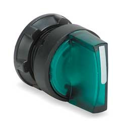 SCHNEIDER ELECTRIC ZB5AK1333 ILLUM SELECTOR SWITCH 3 POS LEVER GREEN