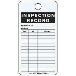 SEE ALL INDUSTRIES IL-GENE TEST RCD TAG 4-1/4 X 3 IN BK/WHT PK25