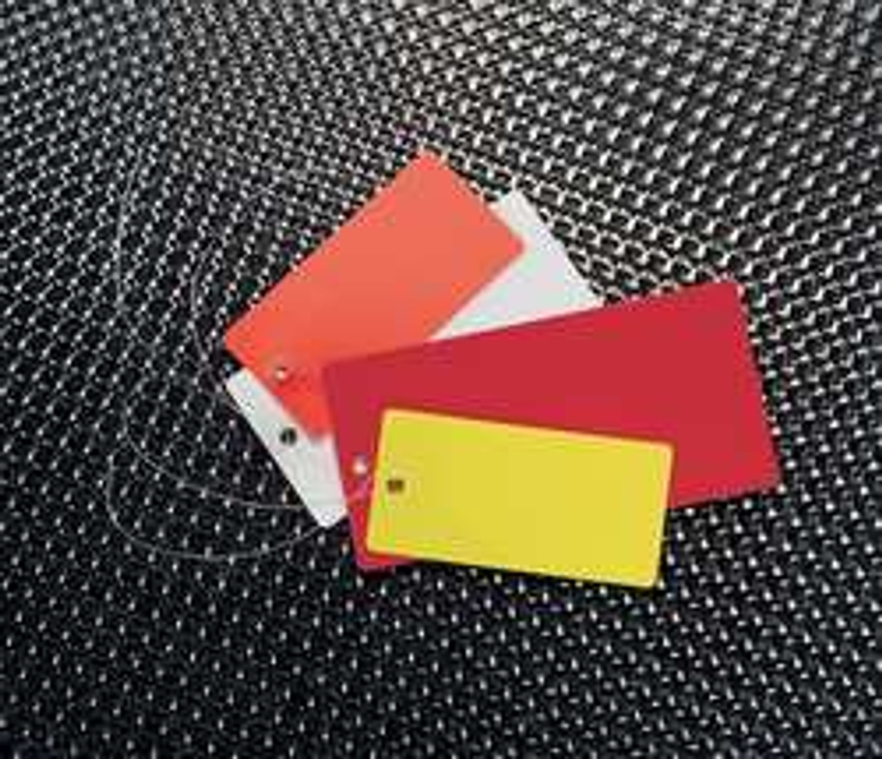 SEE ALL INDUSTRIES TUF-G01O BLANK TAG 2-3/4 X 1-3/8 IN ORN PK25