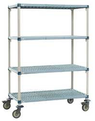 METRO Q556BG3 SHELVING 4 UNIT MOBILE 38X24X63" POLYMER