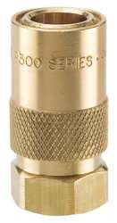 PARKER P208-01A COUPLER BODY 1/8-27 1/4 IN BODY BRASS