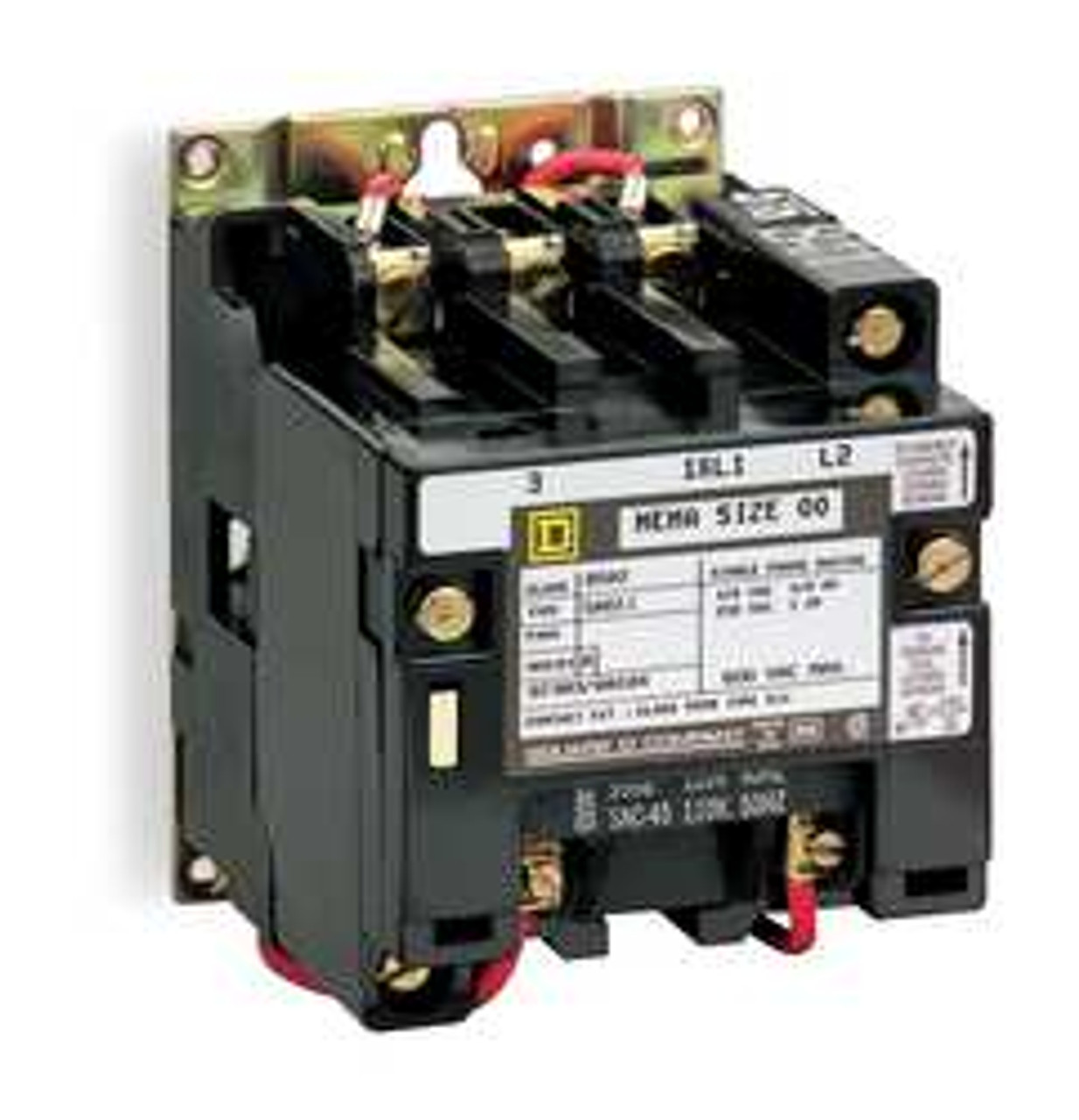SQUARE D 8502SDO2V08 H5234 CONTACTOR NEMA 208VAC 3P 45A