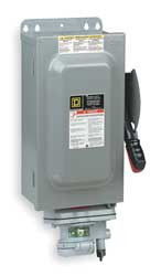 SQUARE D HU362AWA SAFETY SWITCH 60A 600VAC 3PH