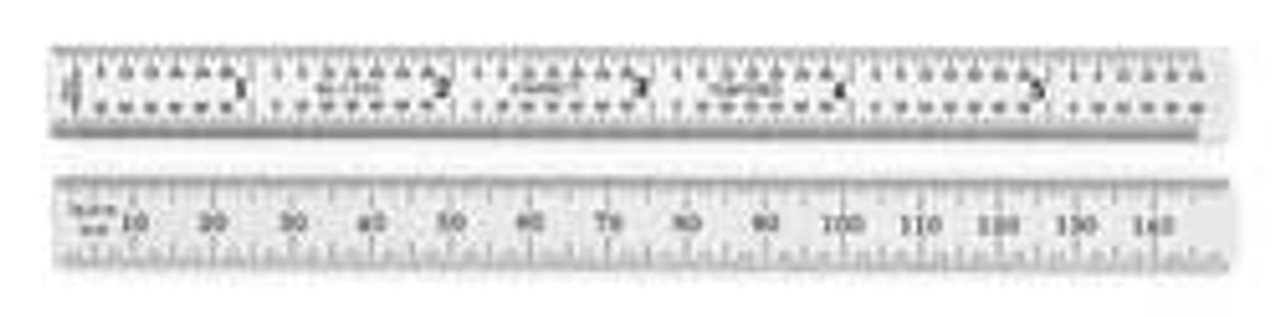 STARRETT C331-150 STEEL RULE- FULL FLEXIBLE- 150MM- #31 GR