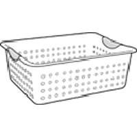 STERILITE CORP 16248006 WHT ULTRA BASKET 13.8X10.8X5  