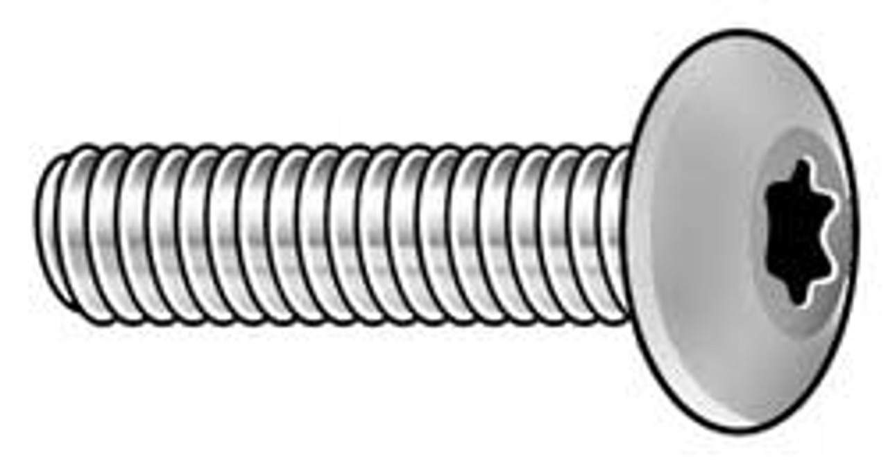 TAMPER-PRUF SCREW 400060 MACH SCREW BUTTON 6-32 X 2 L PK100