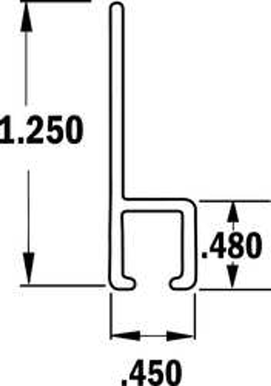 TANIS INCORPORATED AH702836CF STRIP BRUSH HOLDER OVERALL LENGTH 36 IN