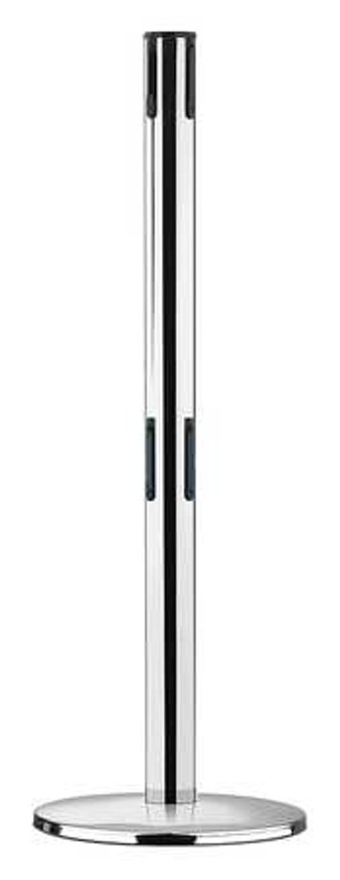 TENSABARRIER 889T2U-1P-1P-RCV RECEIVER POST 38 IN H POLISHED CHROME