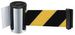 TENSABARRIER 896-STD-1S-STD-NO-D4X-C D0089 BELT BARRIER CHROME BELT YELLOW/BL