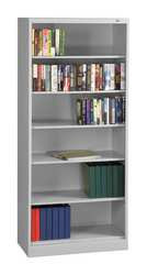 TENNSCO CORP BC18-84 LIGHT GREY BOOKCASE WIDTH 36 IN 6 SHELF GREY