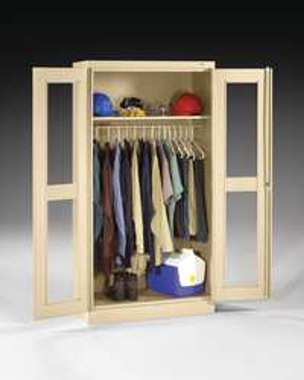 TENNSCO CORP CVD1871 BLACK WARDROBE STORAGE CABINET CLEARVIEW BLACK TENNSCO CORP CVD1871 BLACK WARDROBE STORAGE CABINET CLEARVIEW BLACK