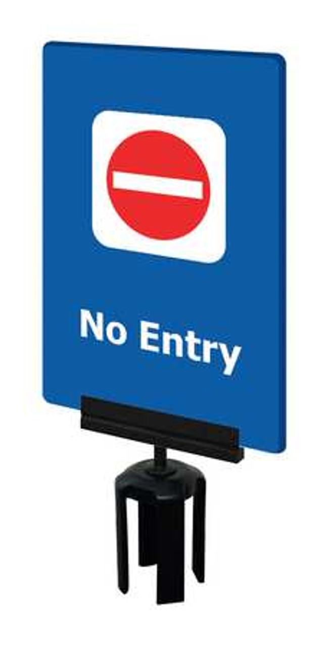 TENSABARRIER S14-P-23-7X11-V-HDSB-1701-33 D0082 ACRYLIC SIGN BLUE NO ENTRY