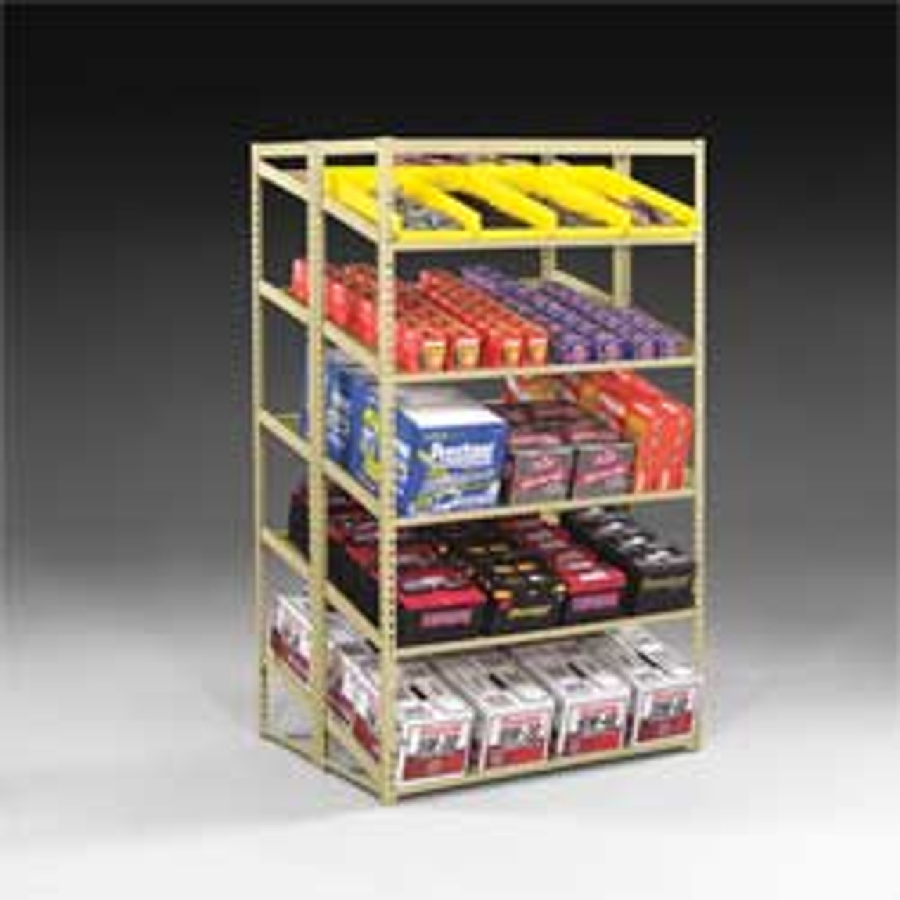 TENNSCO CORP ZT7-4824S-5 SLOPING SHELF STARTER UNIT 24 X48 X84 IN