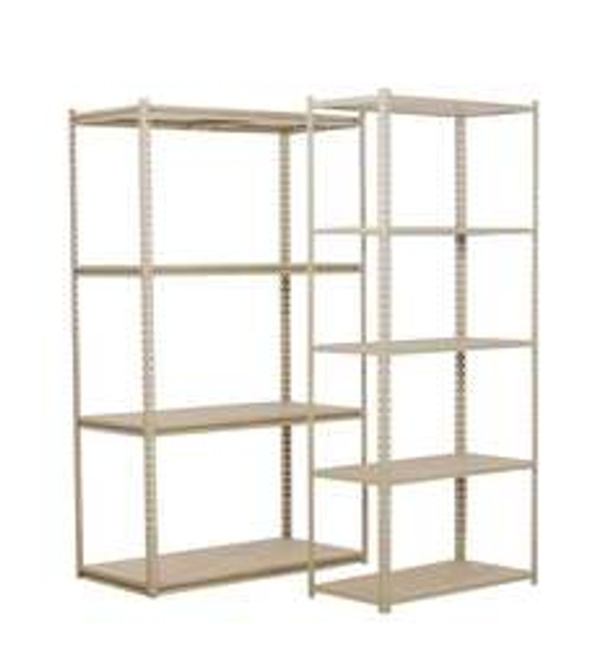 TENNSCO CORP ZV7-7224A-4D SAND BOLTLESS SHELVING ADD-ON 72X24 4 SHELF