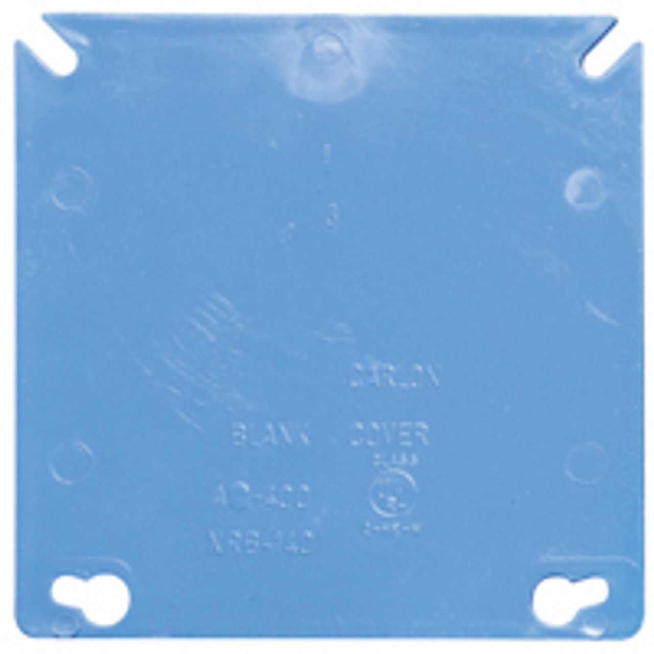 THOMAS & BETTS A400R-CAR BLUE SQUARE BLANK COVER       