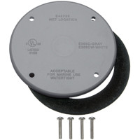 THOMAS & BETTS E365C-CAR COVER BOX RND NONMTL 4IN GRAY