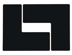 TOUGHSTRIPE 104458 G5698 FLOOR MARKING TAPE L 4IN W 10IN L 