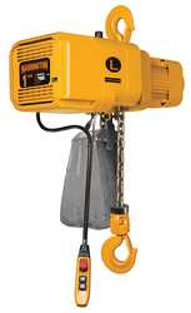 HARRINGTON NERP001HD-20 / 460v ELECTRIC CHAIN HOIST 250 LB. 20 FT.
