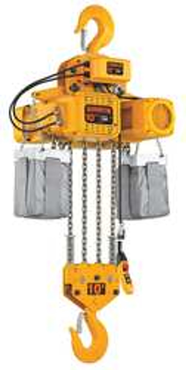 HARRINGTON NER100LD-10 / 230v ELECTRIC CHAIN HOIST 20 000 LB. 10 FT.