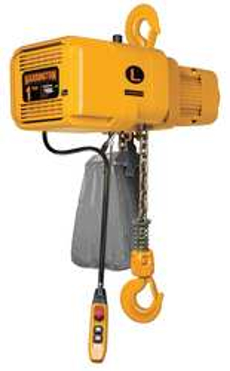 HARRINGTON NER010LD-15-6HJJ6 ELECTRIC CHAIN HOIST 2000 LB. 15 FT. HARRINGTON NER010LD-15-6HJJ6 ELECTRIC CHAIN HOIST 2000 LB. 15 FT.