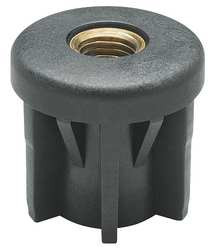 ELESA NDX.T-42 4X2 0-M12 TUBE END CAPS 1120 LB. BLACK