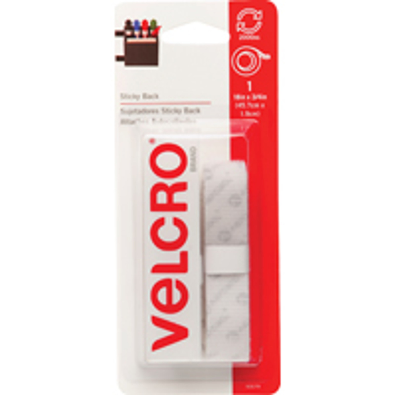 VELCRO 90079 TAPE,STICKY BACK,3/4"X18" VELCRO 90079 TAPE,STICKY BACK,3/4"X18"