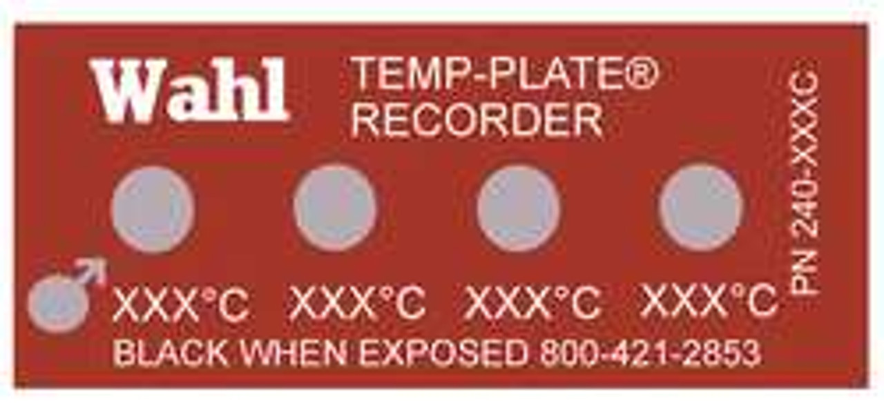 WAHL 240-037C NON-REV TEMP INDICATOR MYLAR PK10 WAHL 240-037C NON-REV TEMP INDICATOR MYLAR PK10