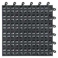 WEARWELL 560-12H392 MODULAR DRAINAGE TILES BLK 18X18IN PK10