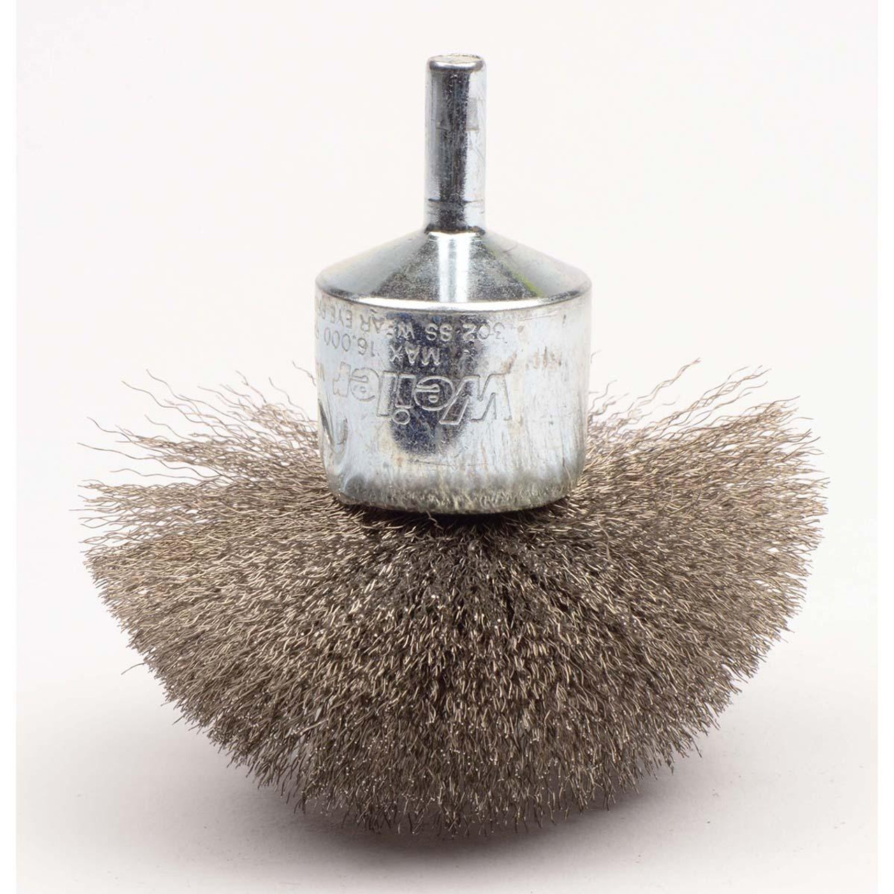 WEILER CORPORATION 10074 3" CIRCULAR FLARED END BRUSH .020 SS