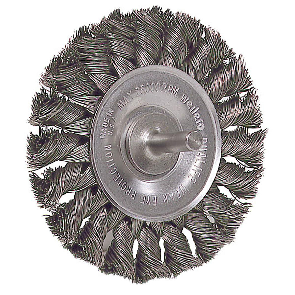 WEILER CORPORATION 17682 3-1/4" OD, 1/4" SHANK DIAM, KNOTTED STEE