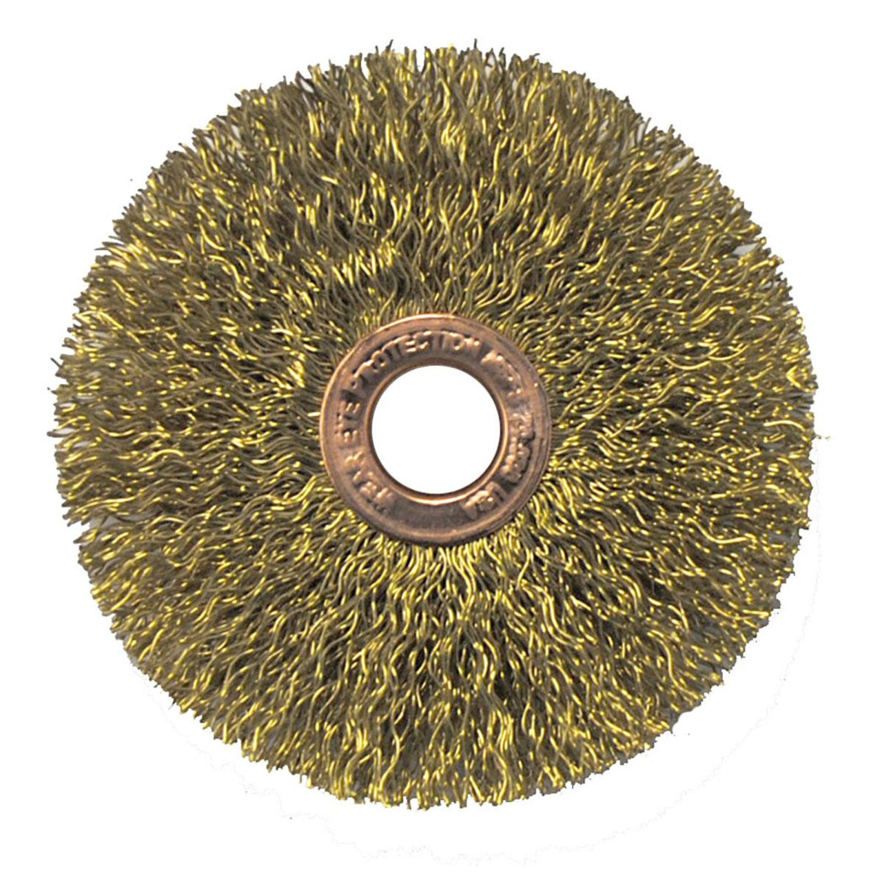 WEILER CORPORATION 29078 3" OD, 1/2" ARBOR HOLE, CRIMPED BRASS WH