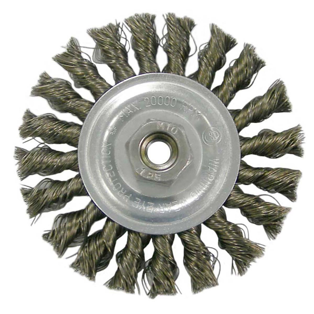 WEILER CORPORATION 36015 4IN KNOTED WHEEL BRUSH CORSE   WEILER CORPORATION 36015 4IN KNOTED WHEEL BRUSH CORSE