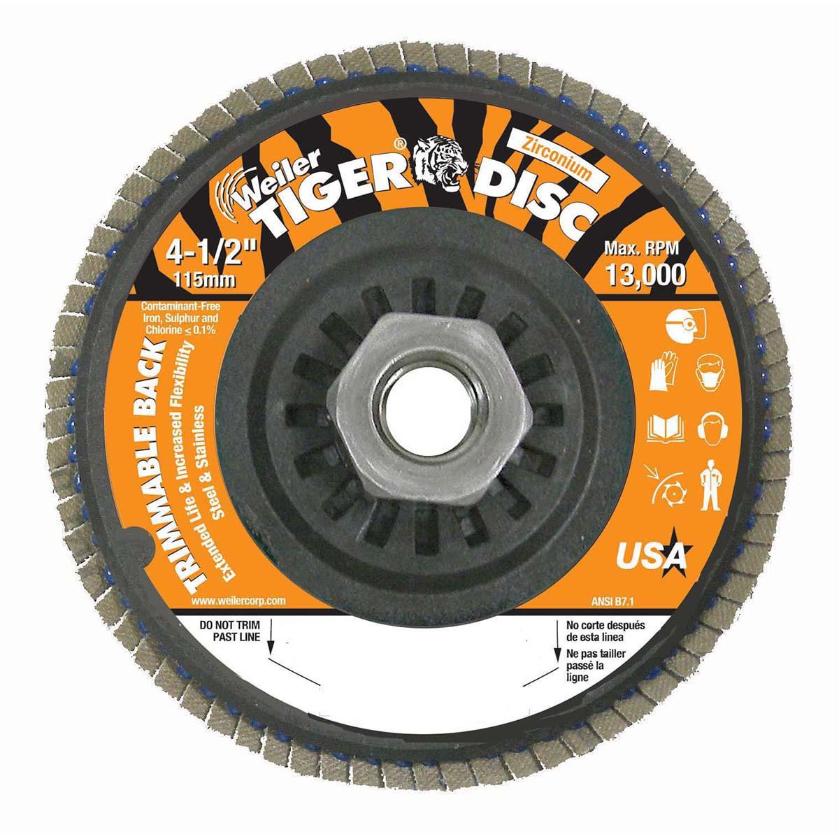 WEILER CORPORATION 50009 4-1/2" X5/8-11 TYPE 29 STYLE GR. WHEEL 1