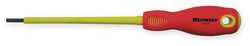 WESTWARD 1YXJ9 INSULATED SLOTTED SCREWDRIVER 1/8X4 IN