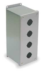 WIEGMANN PBXD4 ENCLOSURE PUSHBUTTON EXTRA DEEP 4 HOLES
