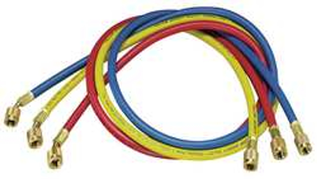 YELLOW JACKET 21985 CHARGING HOSE SET 1/4 IN 3 HOSES L 60 IN