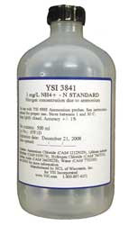 YSI 3841 CAL SOLUTION AMMONIUM 1 MG/L 500 ML