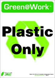 ZING ENTERPRISES, LLC 0031S PLASTIC ONLY ADHSVE SIGN,7X10IN,PK5