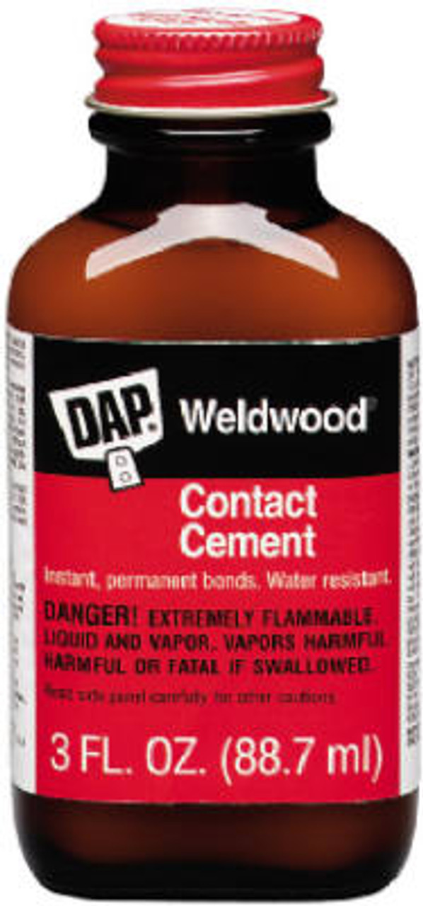 DAP PRODUCTS INC 00107 WELDWOOD CONTACT CEMENT, 3-OZ.