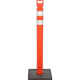 CORTINA 03-734RBC ORANGE DELINEATOR POST W/10LB. BASE PACK